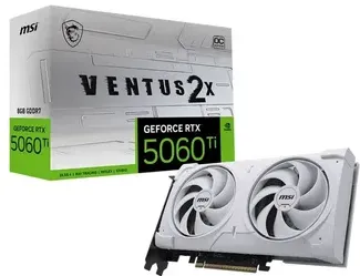 GeForce RTX 5060 Ti MSI VENTUS 2X PLUS OC White